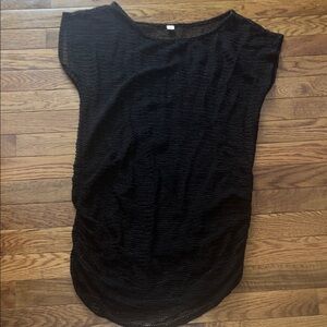 Tropical Escape Black Women's Bathing Suit Cover Up